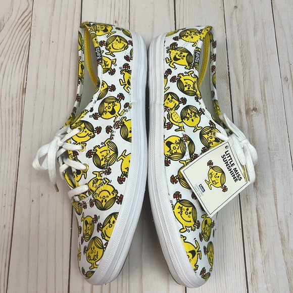 Keds x Little Miss Sunshine Yellow & White Sneakers.Limited edition. NWT. Size 9 - Picture 6 of 8
